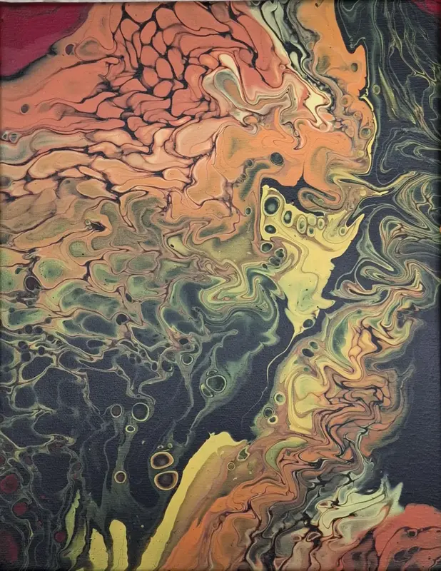 Akrylmålning av Belinda Jörgensen