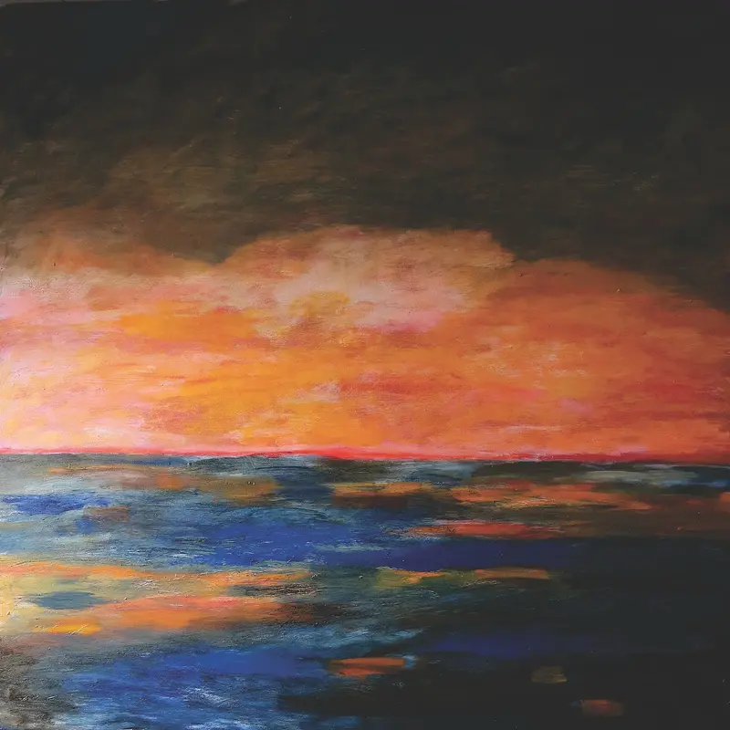 Akrylmålning September av Mia-Maria Hedberg