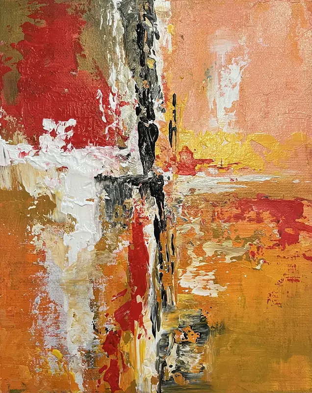 Akrylmålning Abstract No 1 av Amie Norrman Söderman