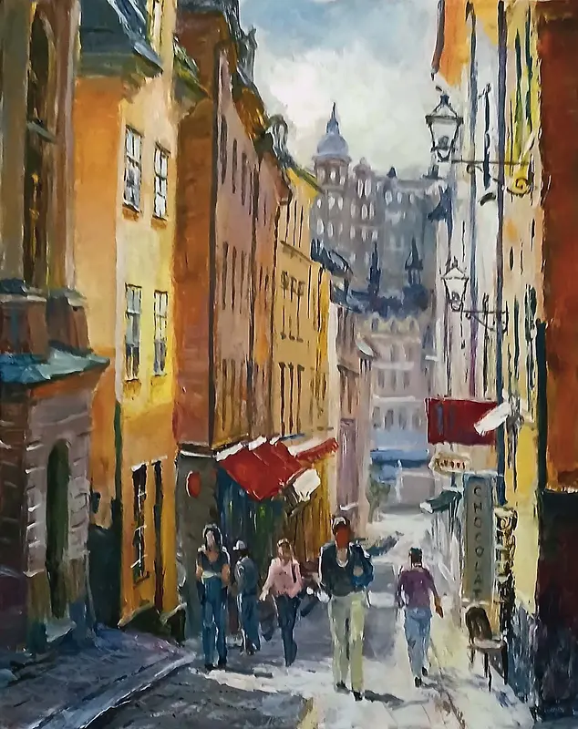 Oljemålning av Dimitri Zukov