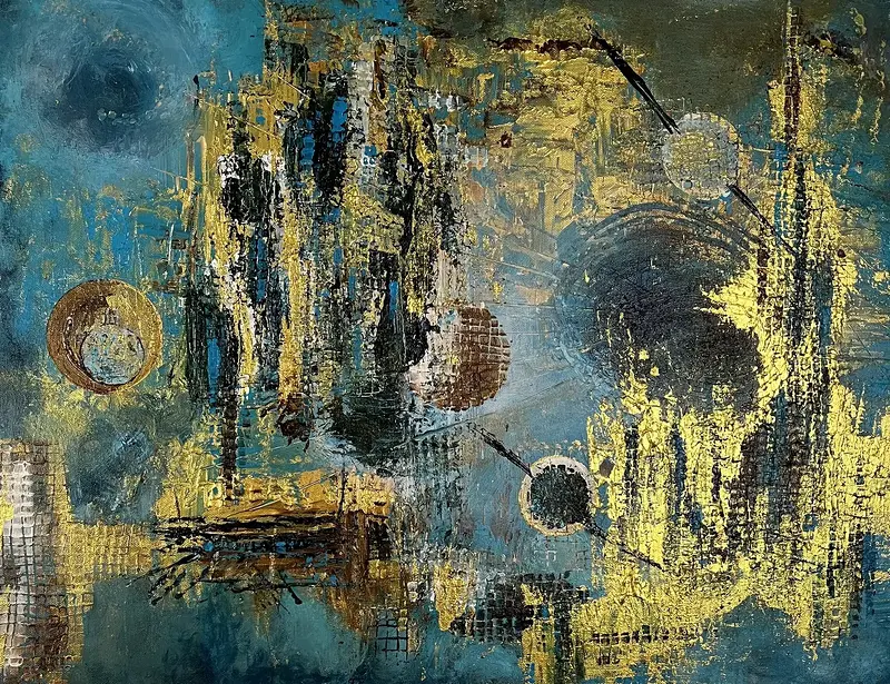 Akrylmålning Stad av minnen av Marie Duclos