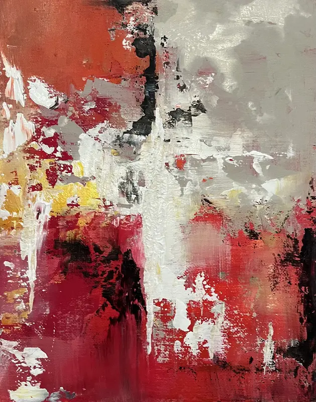 Akrylmålning Abstract No 2 av Amie Norrman Söderman