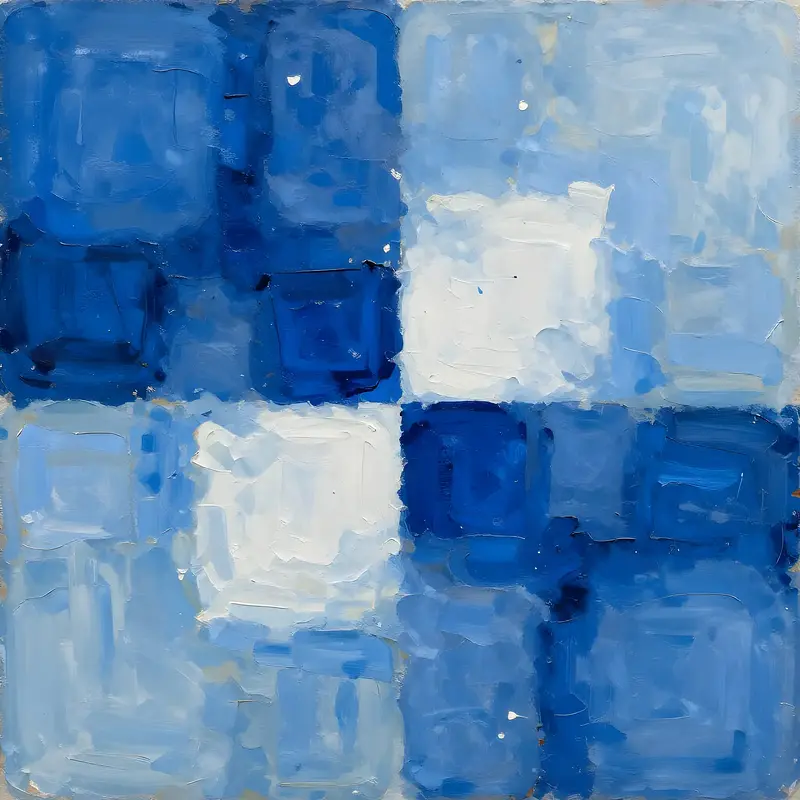 Blått och vit I av Harri Ylikomi