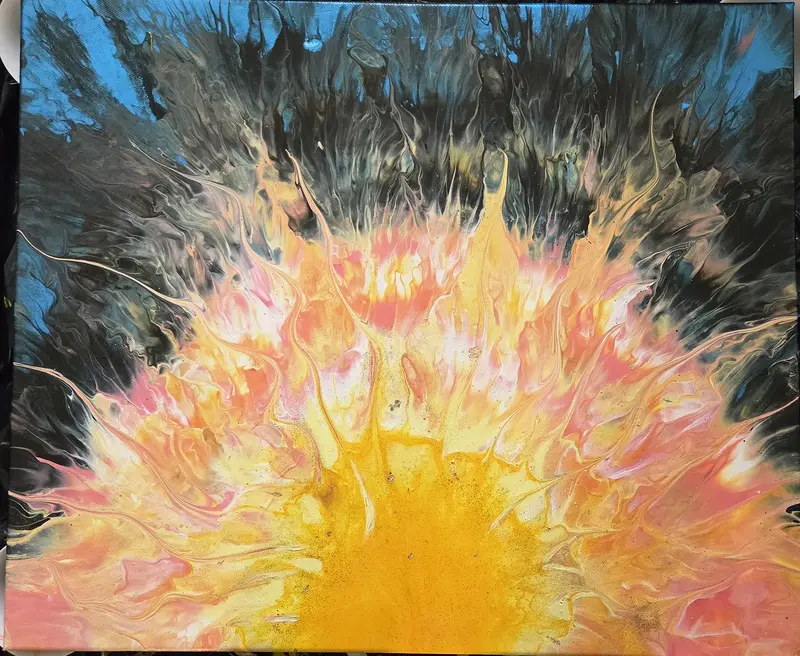 Akrylmålning The Sunrise av Art_by_theresew Vesterlund