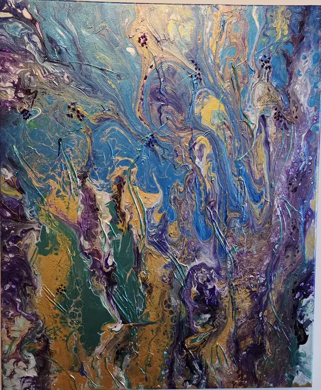 Akrylmålning Spiritual garden av Art_by_theresew Vesterlund