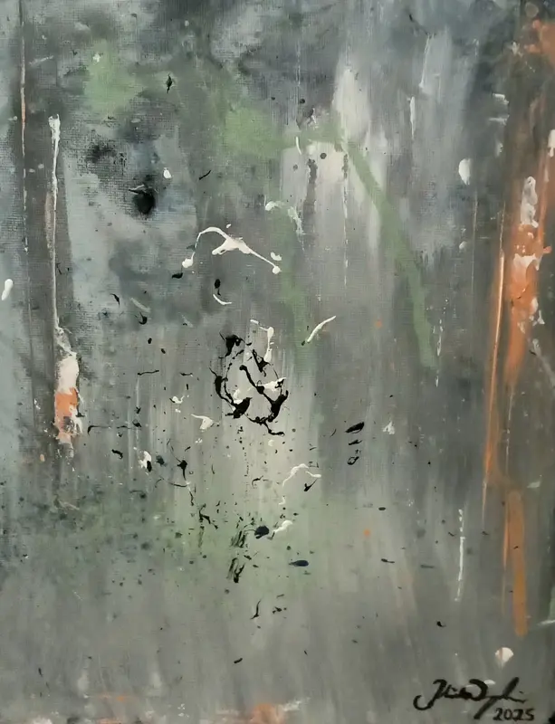 Akrylmålning Lätthet av Julia Wangenheim