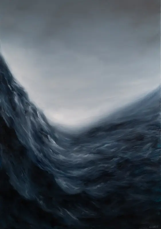 Oljemålning Primordial Memories av Lisette Svensson