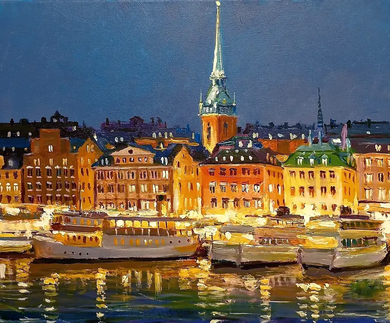 Oljemålning av Dimitri Zukov