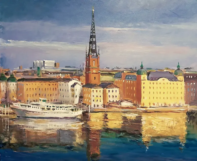 Oljemålning av Dimitri Zukov