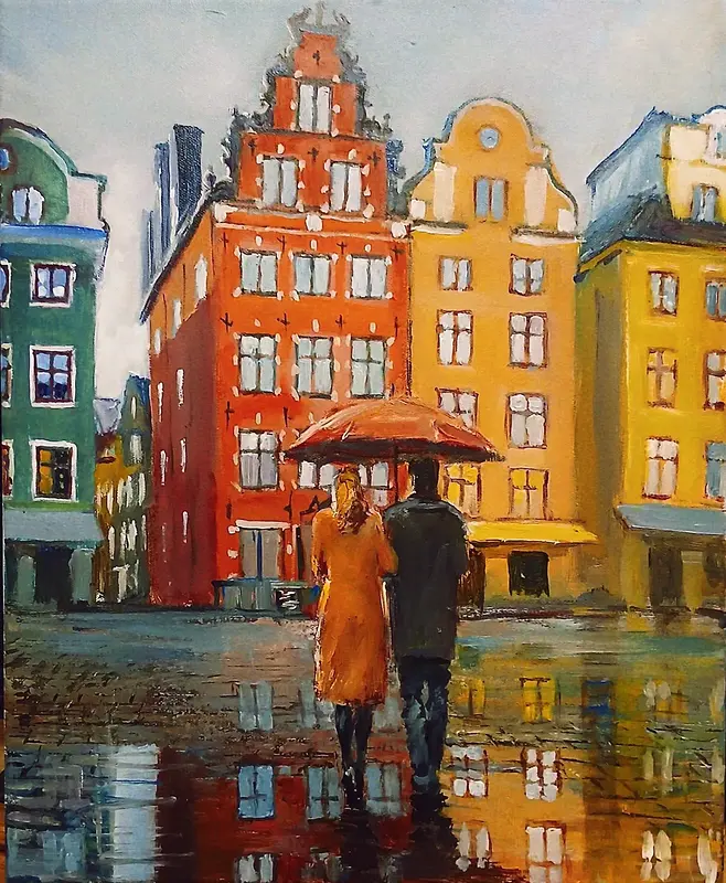 Oljemålning av Dimitri Zukov