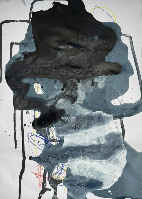Akrylmålning Untitled av Marie Eriksson