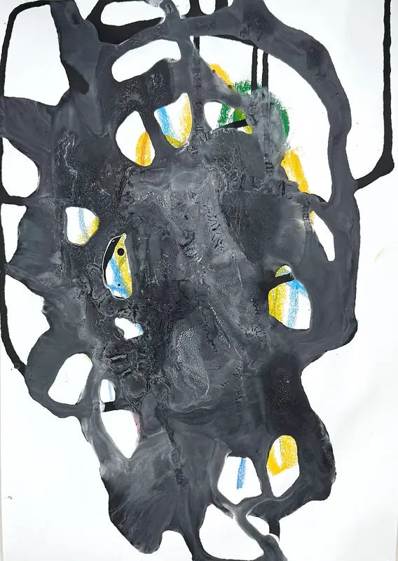 Akrylmålning Untitled av Marie Eriksson