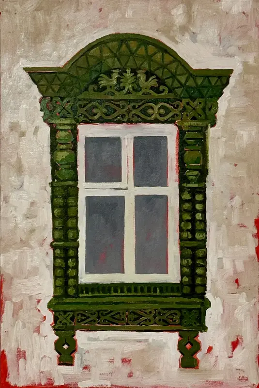 Oljemålning Fönster av Ekaterina Dutkevich