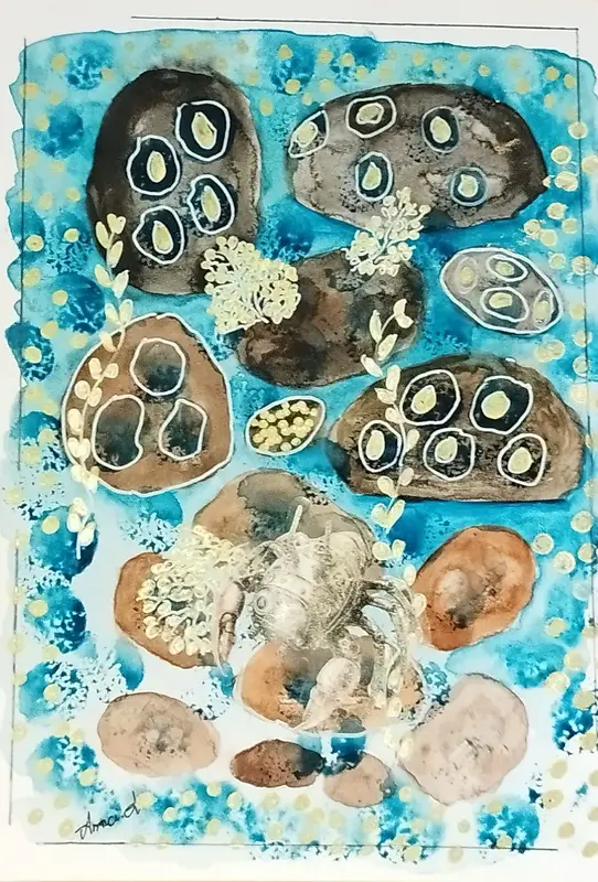 Akvarell av Ann-Christin Andersen