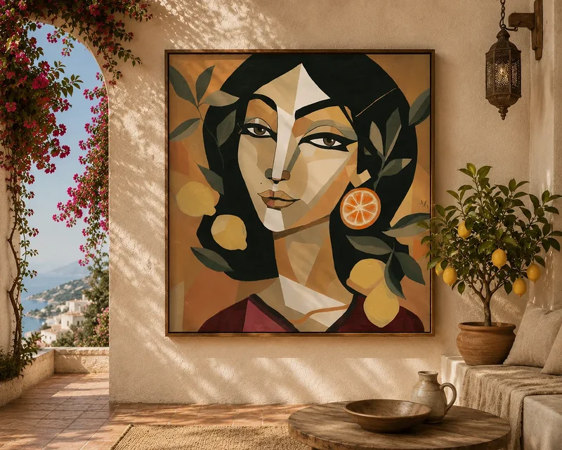 Akrylmålning Secret Garden - Gicleé tryck av Hesho Serray
