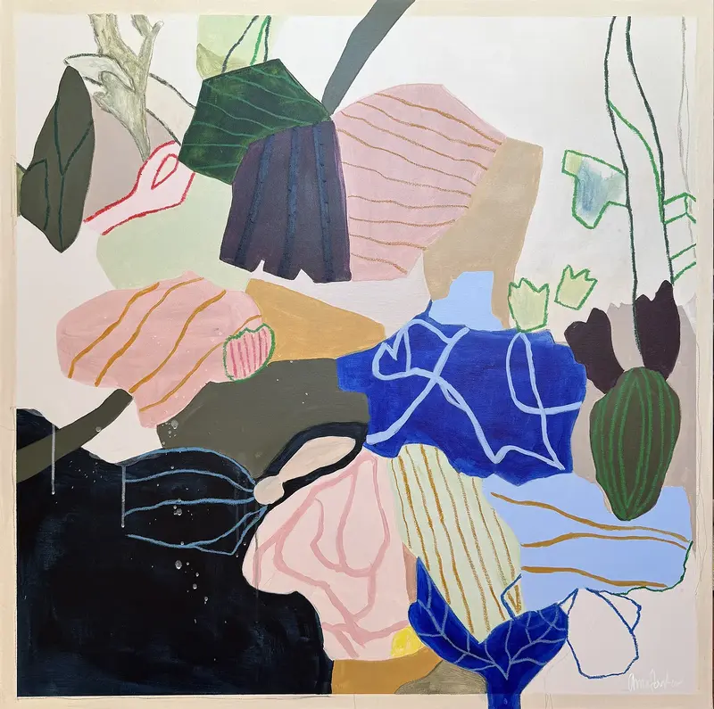 Akrylmålning Untamed av Anna Forster