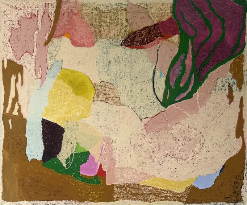 Oljemålning Borrowed light av Anna Forster