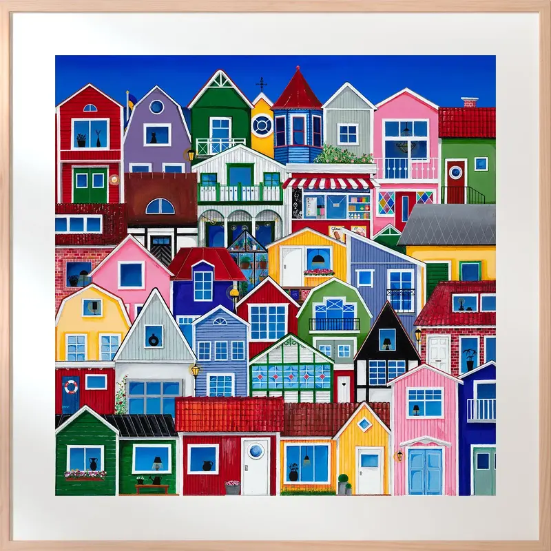 Drömmarnas kvarter - Limited Edition Fine Art av Elis Ali