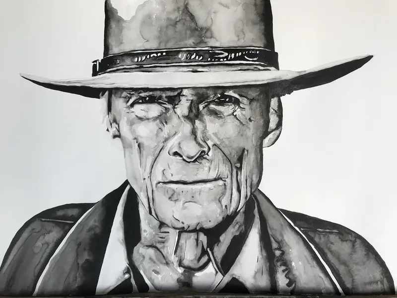 Akvarell Clint av Christoffer Malmgren