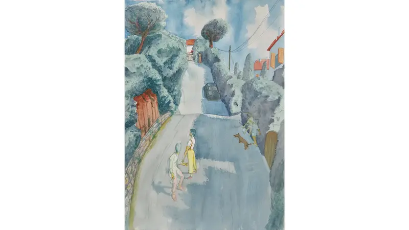 Akvarell Vad vill du? av Zacharias Fransson