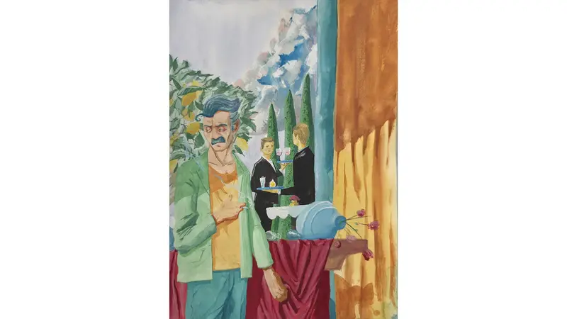 Akvarell Utan återvändo av Zacharias Fransson