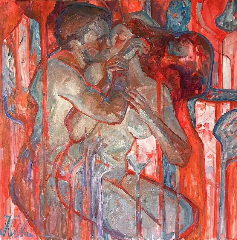 Oljemålning Romanticism av Yuliia Levytska