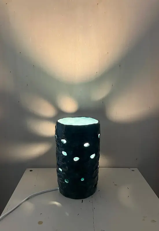 Lampa keramik Grönis av Veronika Öberg