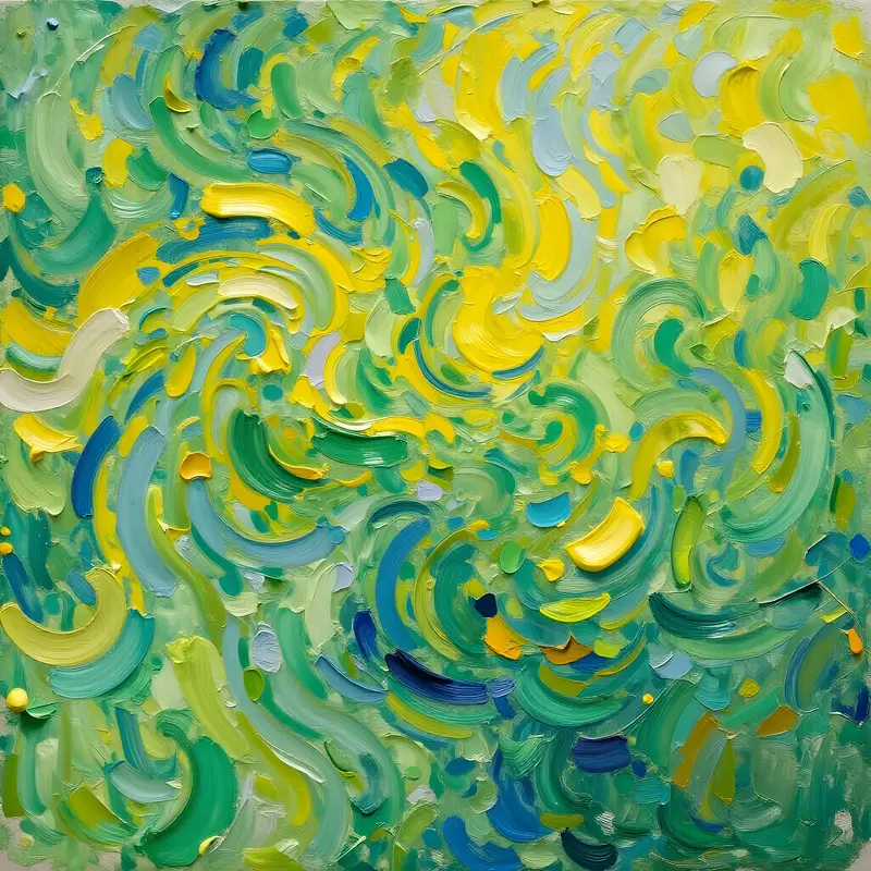 Green and yellow I av Harri Ylikomi
