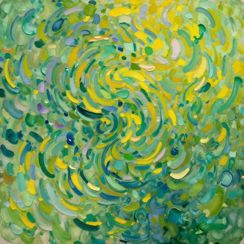 Green and yellow II av Harri Ylikomi