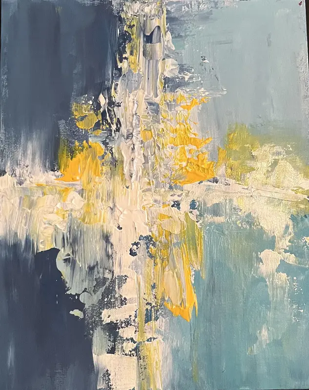 Akrylmålning Abstract no 4 av Amie Norrman Söderman