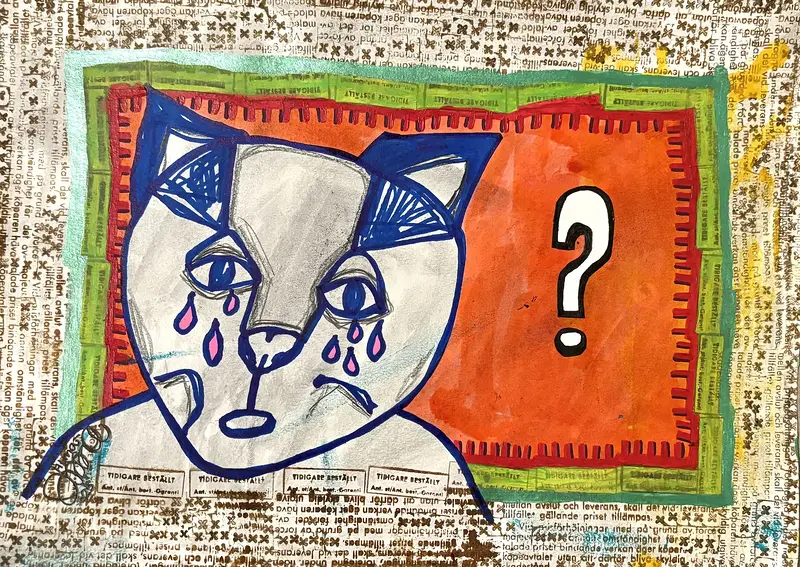 Blue cat av Alma-Anna Andersson