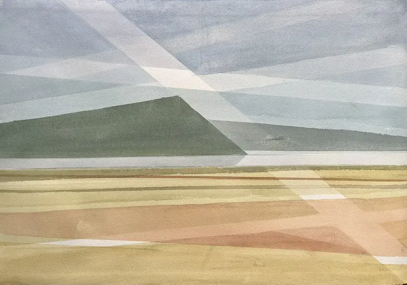 Akvarell Westcoast of Scandinavia av Herman Heijmans