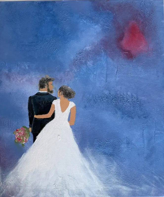 Akrylmålning av Zascha Nilsson