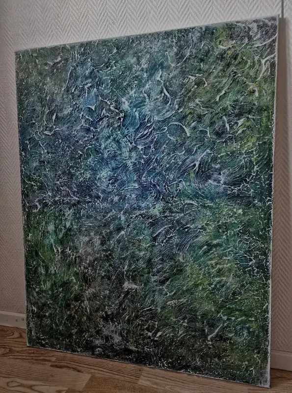 Akrylmålning Untitled No. 7 av Sara Axundova