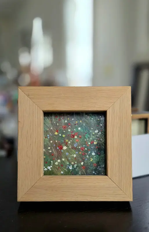 Oljemålning Tears of my heart av Anastasiia Mazeina