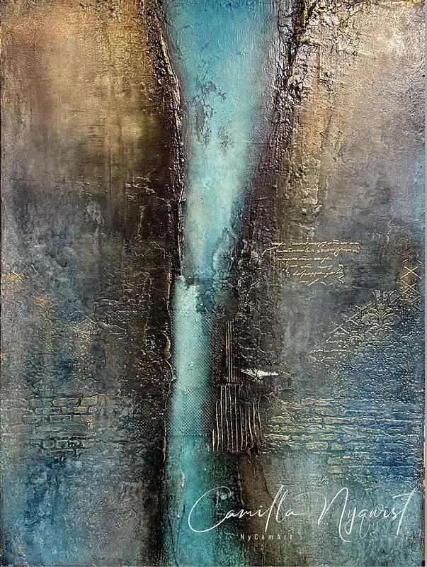 Abstraktion in Blue av Camilla Nyqwist