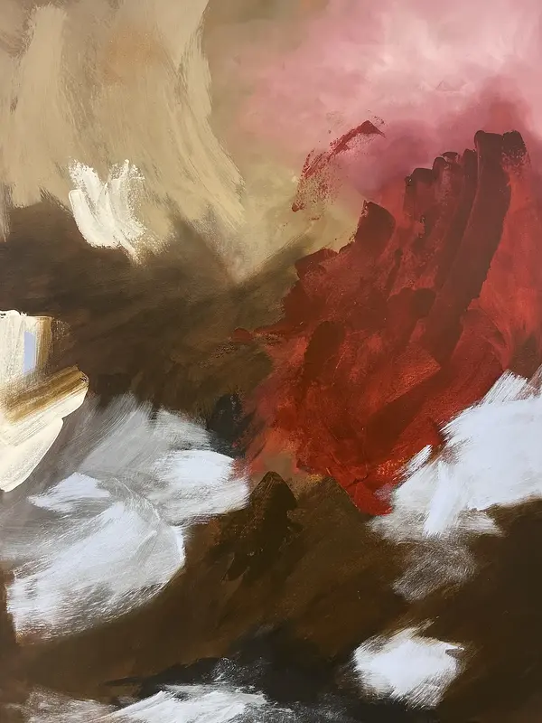 Akrylmålning A splash of color av Frida Lifbom