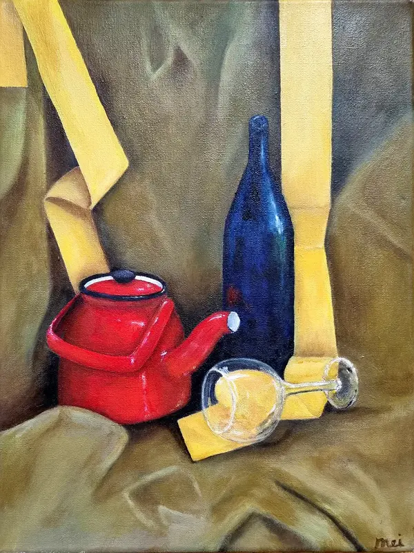 Oljemålning Vindsalstrande av Jamilla Zimmermann