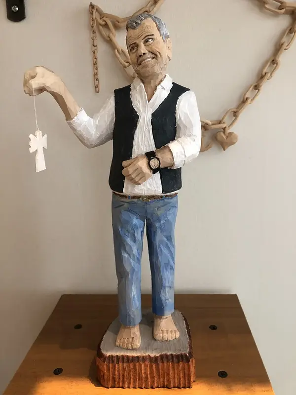 Skulptur Ernst Kirchsteiger av Ulf Hillermyr