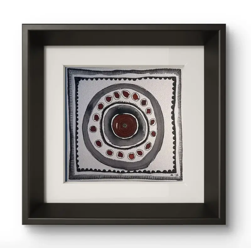 Akvarell Dot.red av Johanna Norrgård