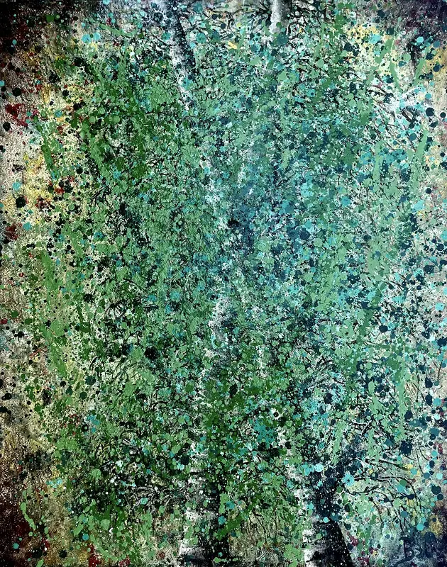 Oljemålning A meeting q av Bengt O Björklund