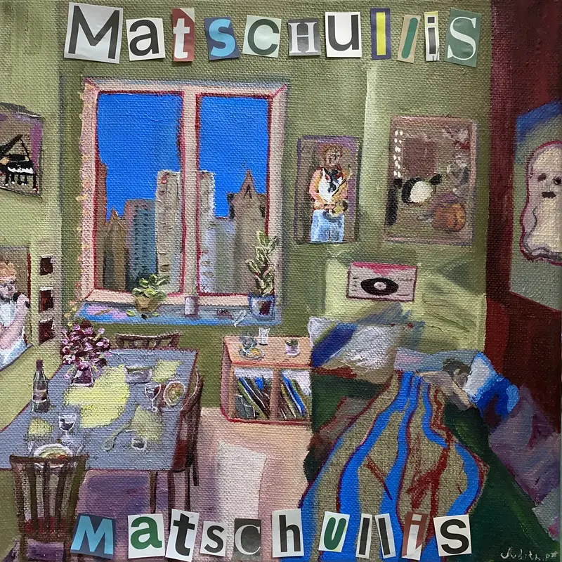 Oljemålning MATCHULLIS - albumcover av Judith Palm