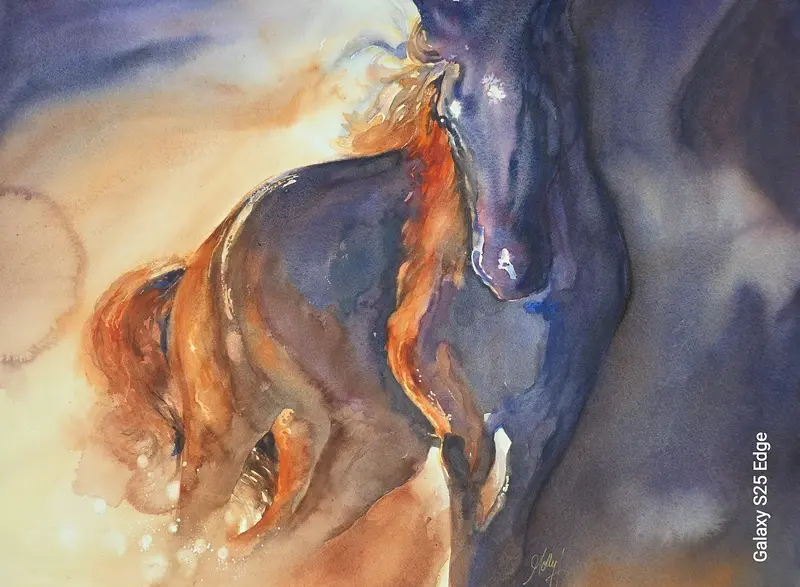 Akvarell Soulmate av Molly, Monika Hellgren