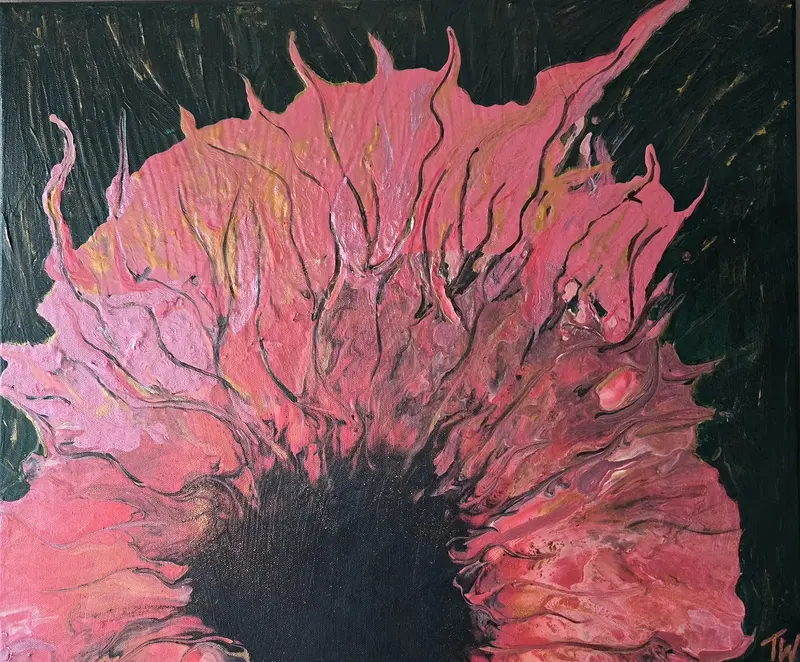 Akrylmålning Mi Amore av Art_by_theresew Vesterlund