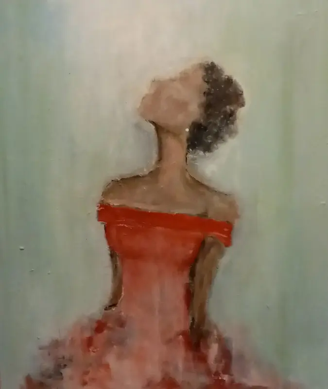 Akrylmålning Ljuv skönhet av Julia Wangenheim