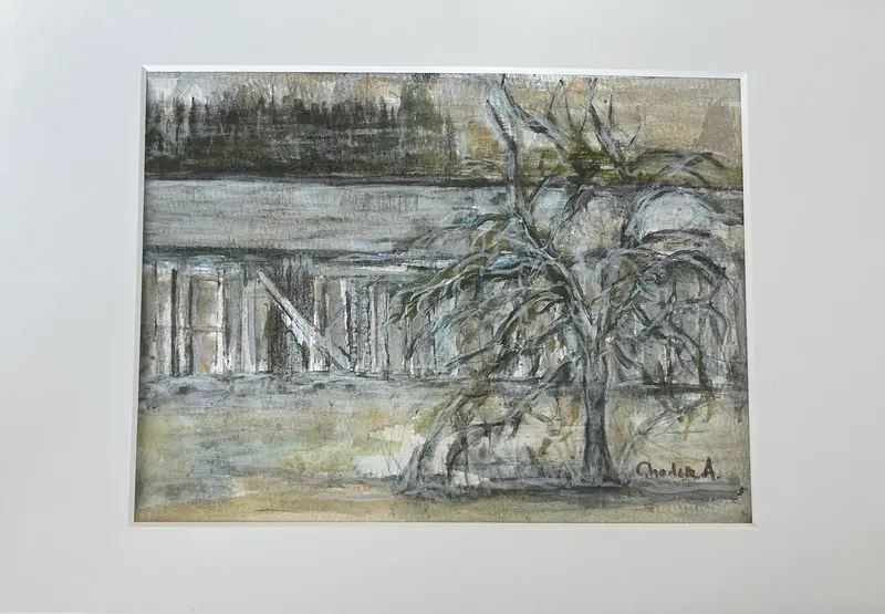 Akvarell Väderbiten av Charlotte Andersson