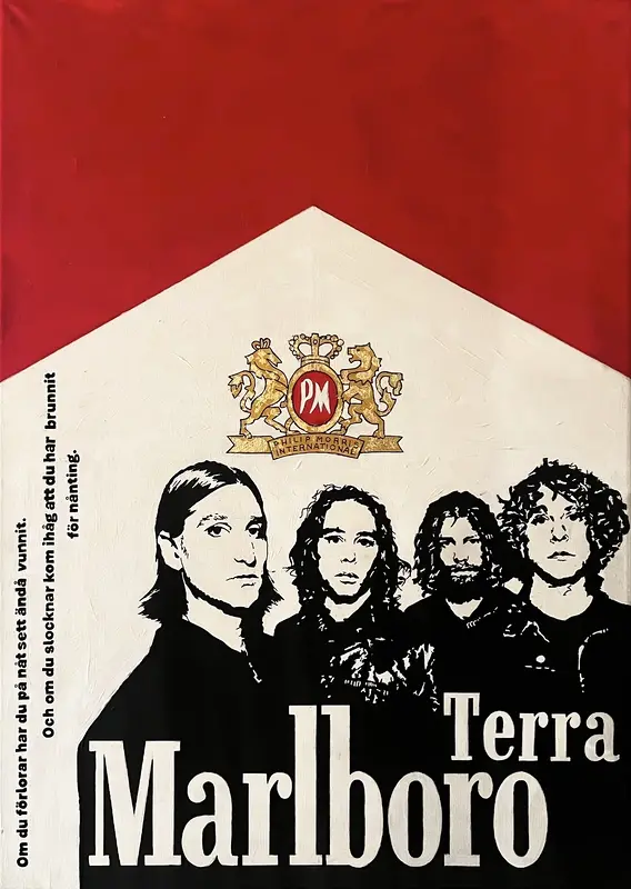 Akrylmålning Bara terra av Koskenart .