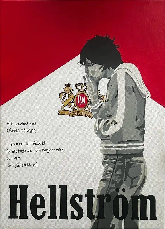 Akrylmålning HH av Koskenart .