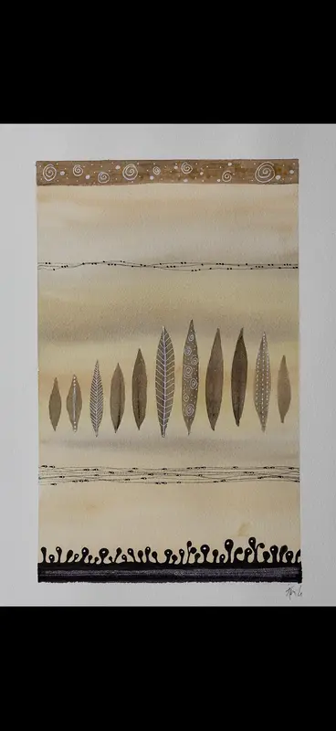 Akvarell av Åsa Gustafsson