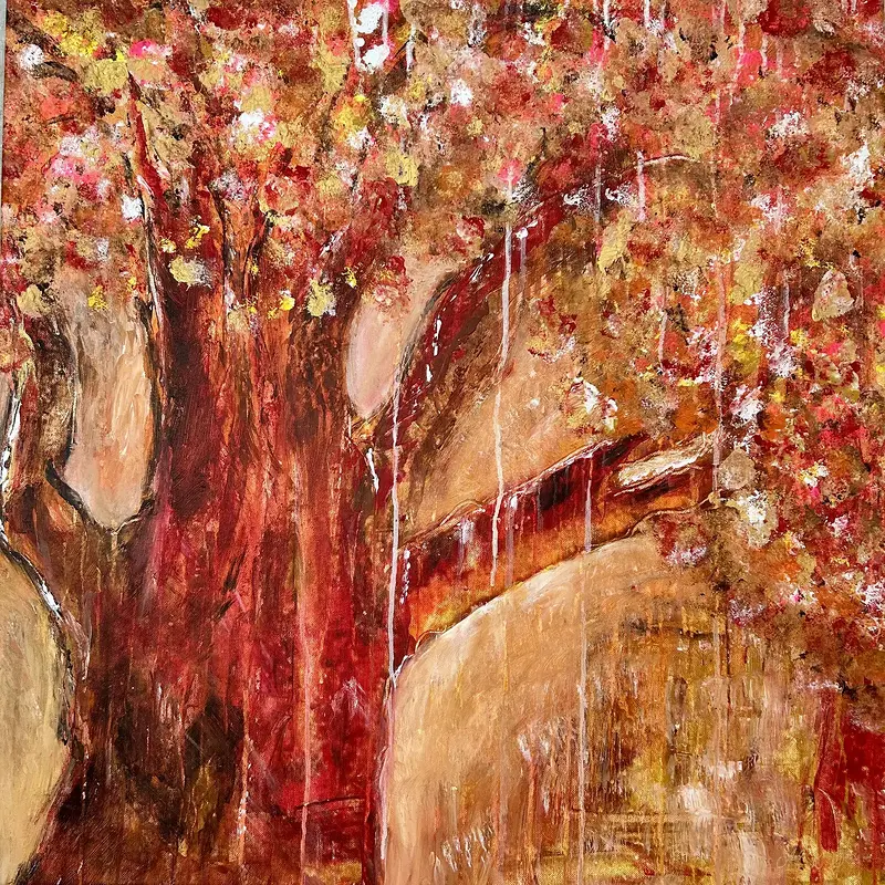 Akrylmålning Power of nature av Monica Österdahl